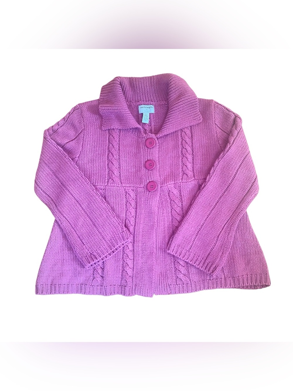 Women’s Pink Knit Cardigan Sweater